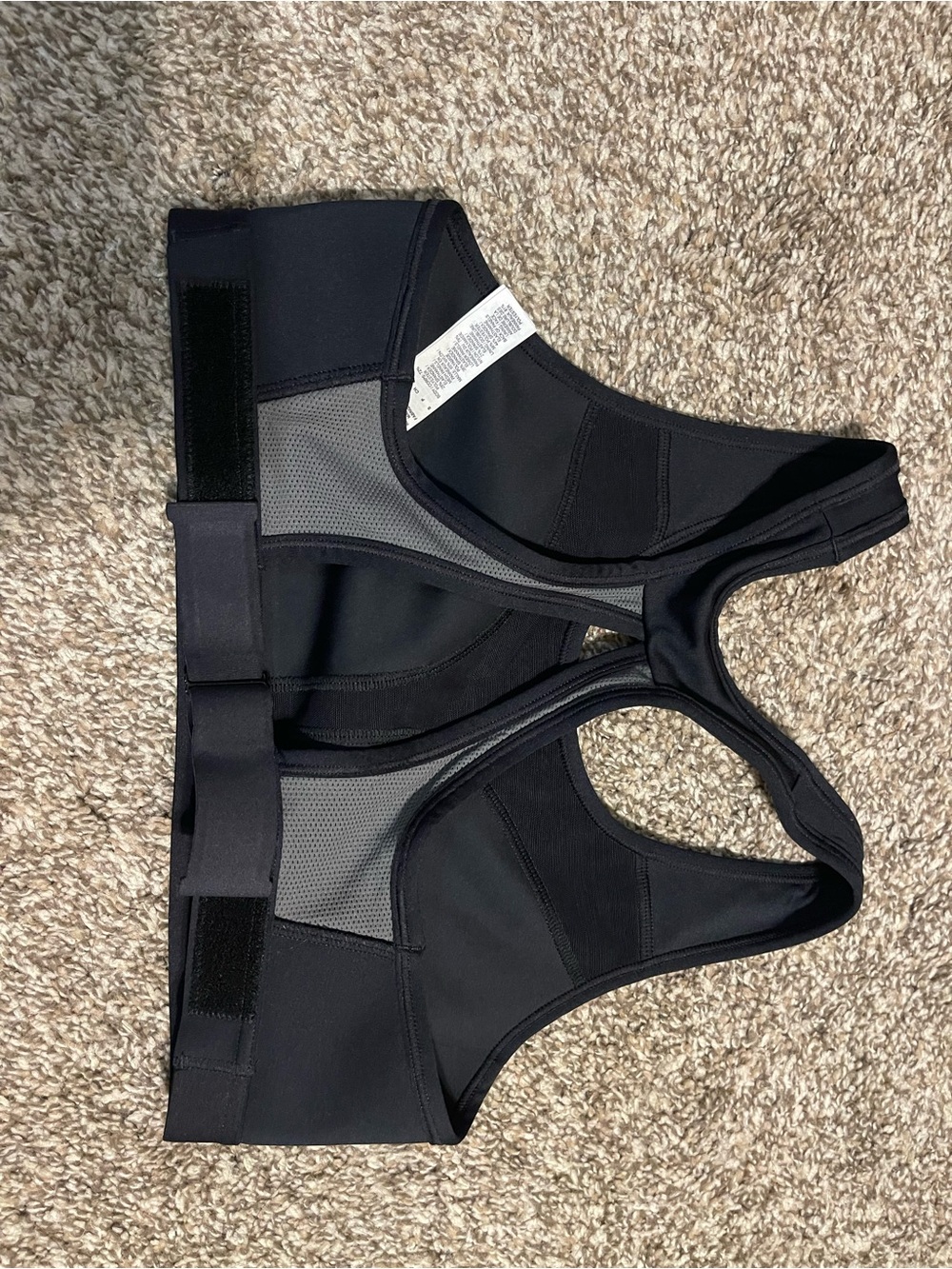 Nike Women's Black Swoosh Sports Bra - Picture 2 of 3